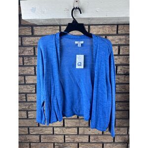 Croft and Barrow‎ bright blue cardigan size PXl